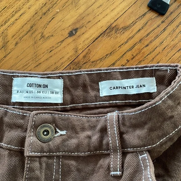 Cotton On carpenter jeans brown - Picture 3 of 3